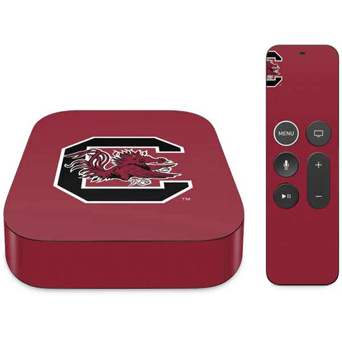University of South Carolina Gamecocks Logo Red Apple TV Skin
